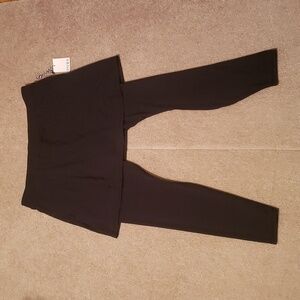 NWT RNWK Golf Women's Black Skirted Leggings